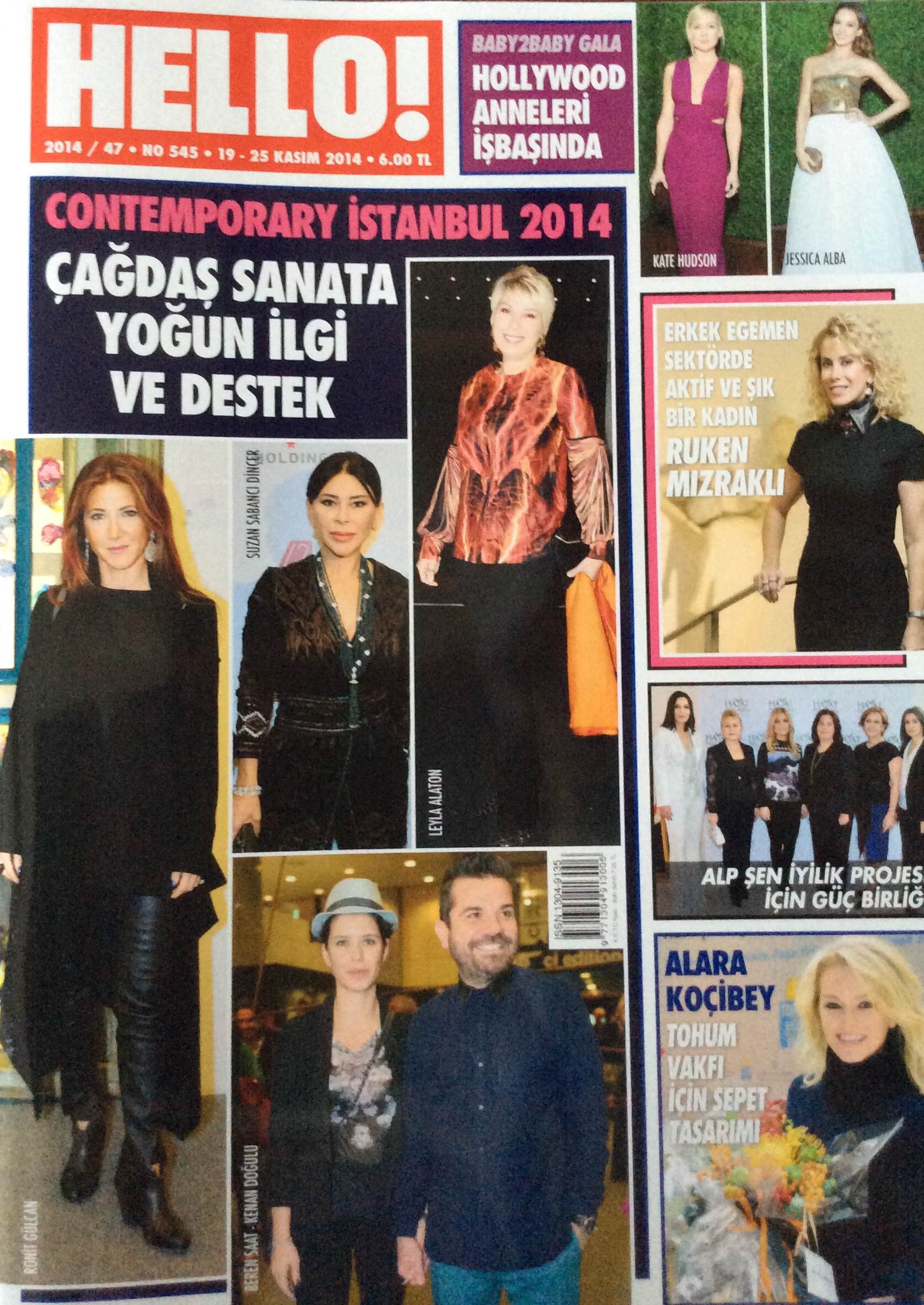 Cover Hello Magazine November 2014